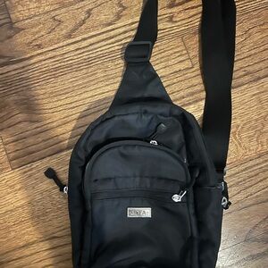 Sleek Black Belt Bag by Fila